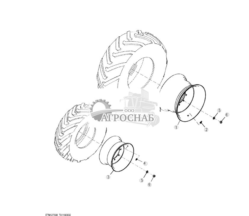 Обод, 500 X 70R24 дюйма и 340 X 80R18 дюйма Galaxy с MFWD - ST818747 5.jpg